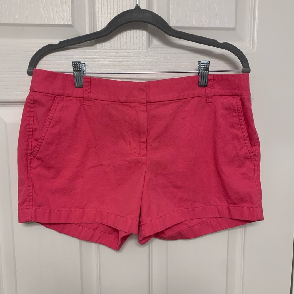 J. Crew Pink Shorts Tailored Cotton Blend. Size 8
